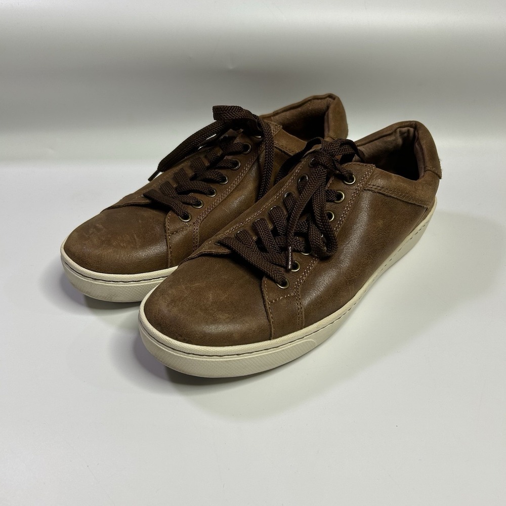 Born Sur‎ Shoes Sneaker Men's 8.5 Brown Luggage Leather Comfort Casual